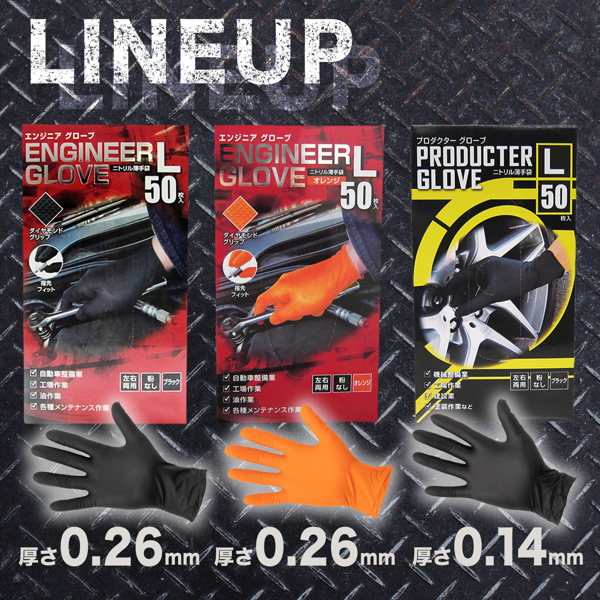 Amazon.co.jp: ミタニ プロダクターグローブ50枚入（L） 190892